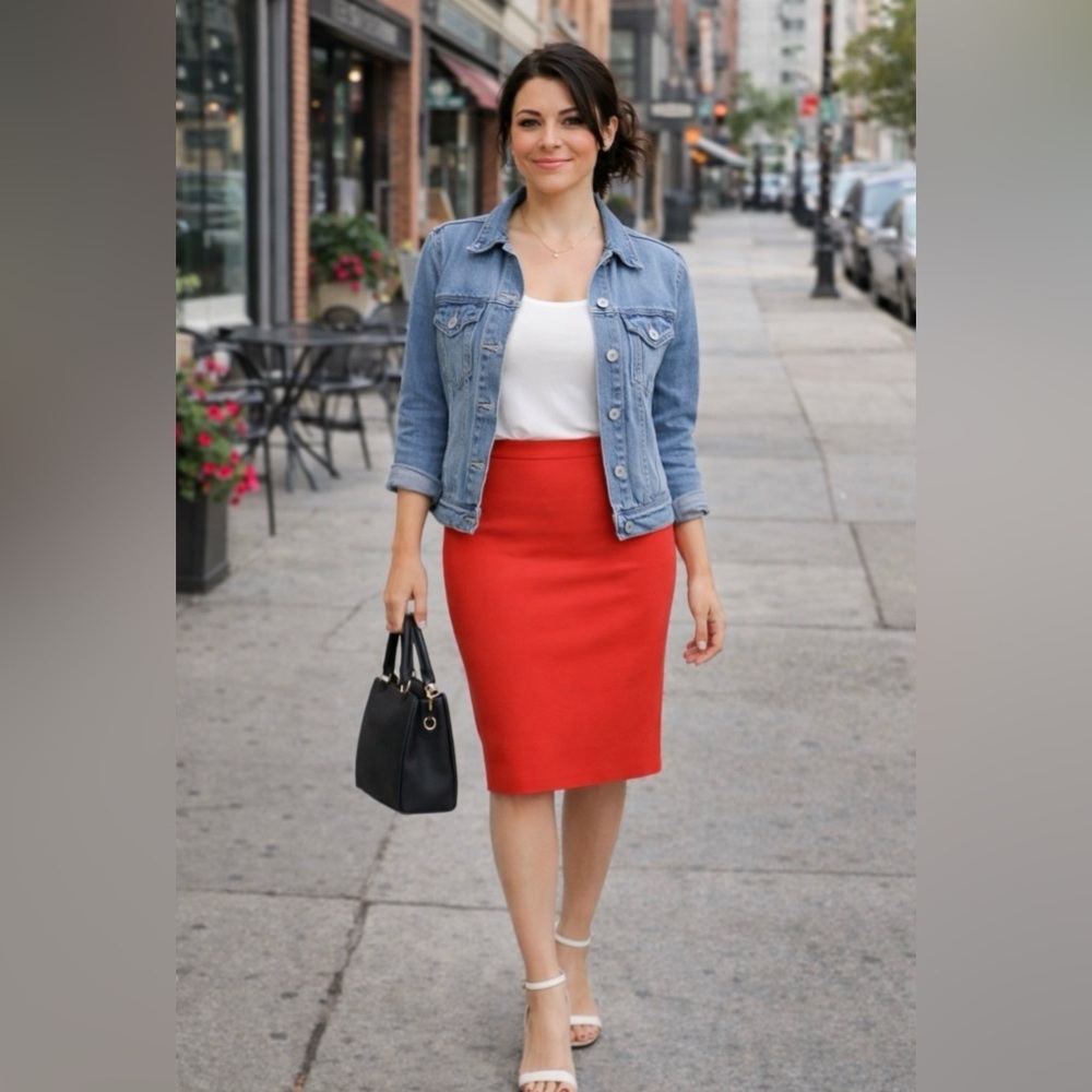 Zara pencil skirt with side pockets